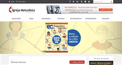 Desktop Screenshot of metodista.org.br