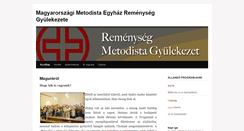 Desktop Screenshot of kegyelem.metodista.hu