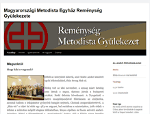 Tablet Screenshot of kegyelem.metodista.hu