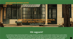 Desktop Screenshot of pest.metodista.hu